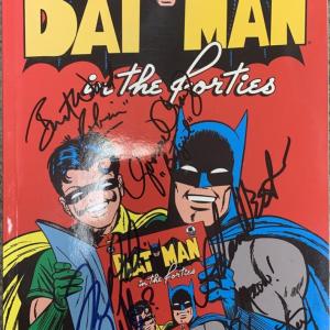 Photo of Batman signed comic