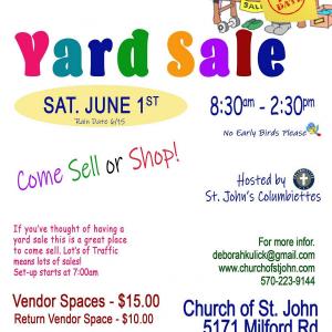 Photo of St. Johns Yard Sale hosted by the Columbiettes