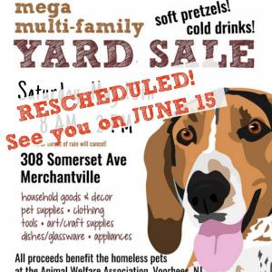 Photo of Mega Multi-Family Yard Sale to Benefit AWA - RESCHEDULED TO JUNE 15