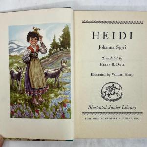 Photo of 1945 Vintage Hardcover Book: Heidi