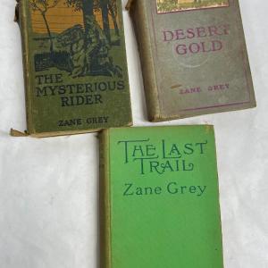 Photo of Lot of 3 Zane Grey Hardcover Books
