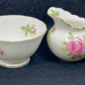 Photo of Tiny Cream and Sugar Royal Chelsea Made in England Fine China