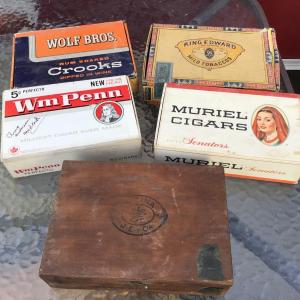 Photo of Five Cigar Boxes