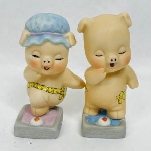 Photo of Enesco pig on the Scale Weight-loss Pigs Figurine Pair