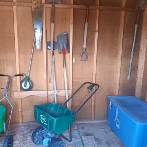 Photo of YARD TOOLS, SPREADER AND A DISTANCE TRACKER