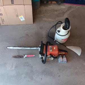Photo of 17" STIHL CHAINSAW, WEED SPRAYER AND GRASS TRIMMERS