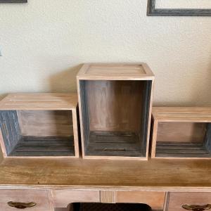 Photo of 3 WOODEN CRATES