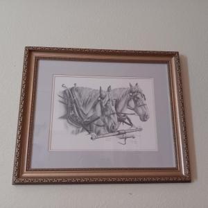 Photo of SIGNED AND NUMBERED SKETCH OF HORSES