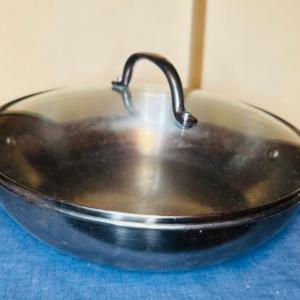 Photo of Stainless Steel Frying Pan with Glass Lid