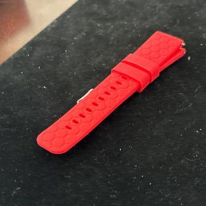 Photo of Red Silicone Watch Wrist Band Strap
