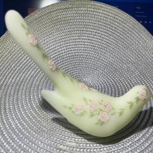 Photo of Vintage Fenton Bird Figurine Signed by the Artist 6.5" Long in Good Preowned Con