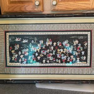 Photo of Vintage Chinese Silk Embroidery “100 Children Playing” Decorative Art Frame 