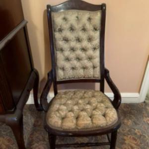 Photo of Antique Victorian Tufted Chair