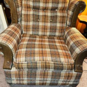 Photo of Vintage Style Multi-Pattern Armchair