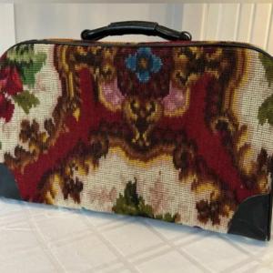 Photo of Vintage 1960s Koret Large Carpet Tapestry Travel Bag Luggage