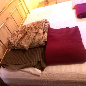 Photo of COMFORTER WITH BED SKIRT AND BLANKET