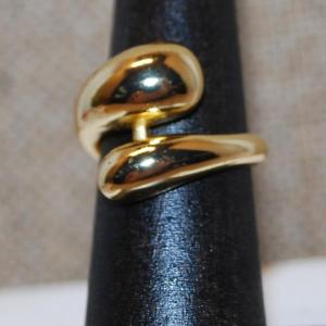 Photo of Size 5¼ All Gold Tone Ring in an Open Wrap-Around Style (4.0g)