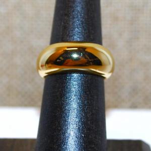 Photo of Size 5½ All Gold Tone Ring with Rounded Top (4.8g)