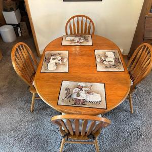 Photo of DINING TABLE WITH 4 CHAIRS