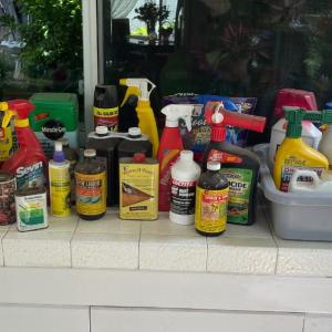 Photo of Household Chemical Huge Lot - many types 1/4 to 3/4 full