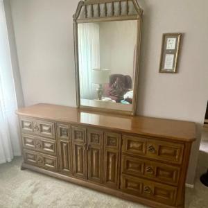 Photo of Vintage Horizontal Dresser With Mirror Master Bedroom