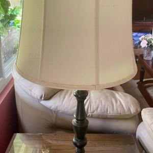 Photo of Wood Table Lamp with Shade
