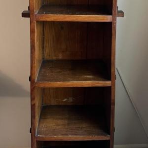 Photo of Antique Scarce Roycroft/Stickley Pagoda Style Open Bookcase 52.75" Tall in Good 