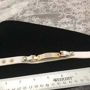 Photo of YIK FUNG White Leather Bracelet