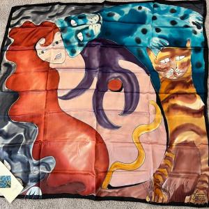 Photo of 42” Square Silk Scarf From Amsterdam