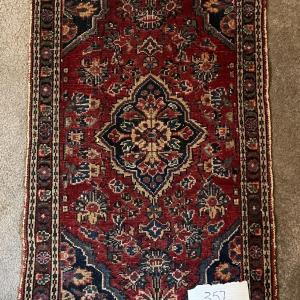 Photo of Antique Persian Rug 38" Long x 22.5" Wide as Pictured.