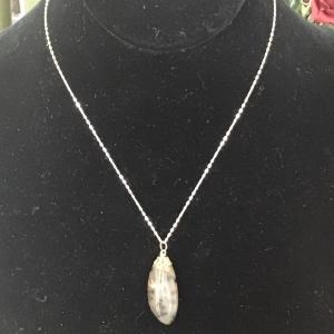 Photo of 925 sterling silver necklace with stone