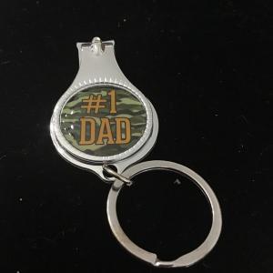 Photo of Number one dad keychain with nail clippers