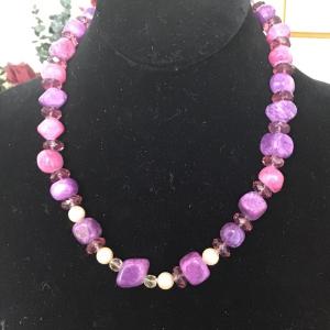 Photo of Purple beaded necklace