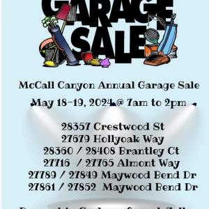 Photo of McCall Canyon community garage sale