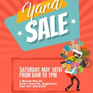 Photo of Yard Sale May 18th From 8am to 1pm