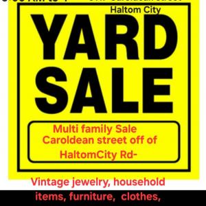 Photo of Multi family yard sale Friday 5/17 Saturday 5/18