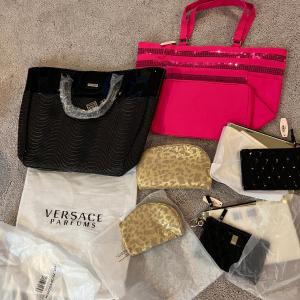 Photo of Gift Bags, Totes, Pouches Lot - Versace, Victoria Secret