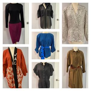 Photo of Women’s Vintage Clothing Lot - Silk, Pierre Cardin + More