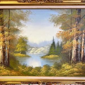 Photo of Scott oil Large Painting in Gilt frame