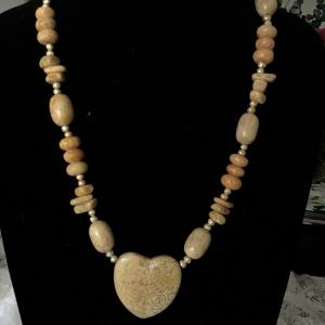 Photo of Beautiful Stoned heart shaped necklace