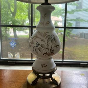 Photo of Vintage Hand Painted Milk Glass
