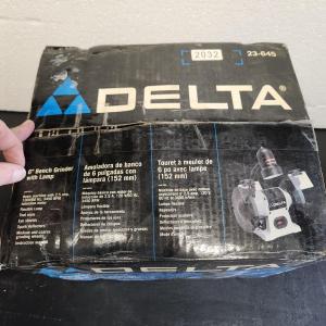 Photo of Delta 6" Bench Grinder w Lamp New in Box