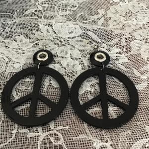 Photo of Ace self expression peace sign earrings