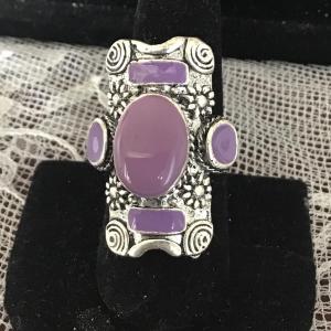Photo of Adjustable purple costume ring