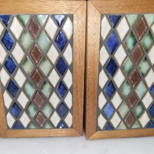 Photo of Mosiac tile and velvet bookends