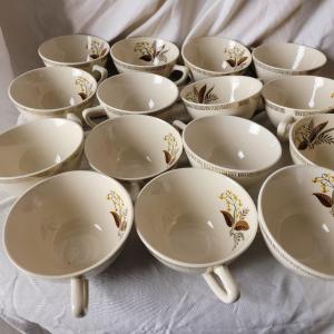 Photo of Huge lot of 22K gold Cunningham and Pickett hand painted china
