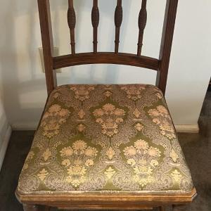 Photo of Antique Hand Made Wooden Chair c1900 in Good Preowned Condition.