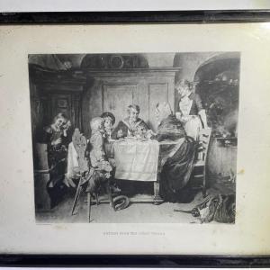 Photo of "Return of the First Voyage" by TE Rosenthal Framed Lithograph as Pictured.