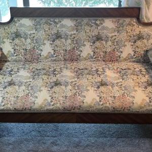 Photo of Antique Duncan Phyfe Style Couch w/Claw Feet 79" Wide, 34.5" Tall, & 27" Deep in