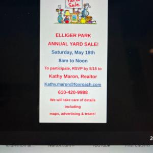 Photo of Elliger Park neighborhood Yard Sale